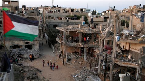 Palestinians In Gaza Live By The Rubble Of Their Former Homes Cgtn