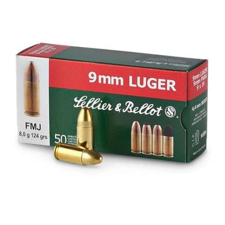 Sellier Bellot 9mm Luger FMJ 124 Grain MH Schietsport