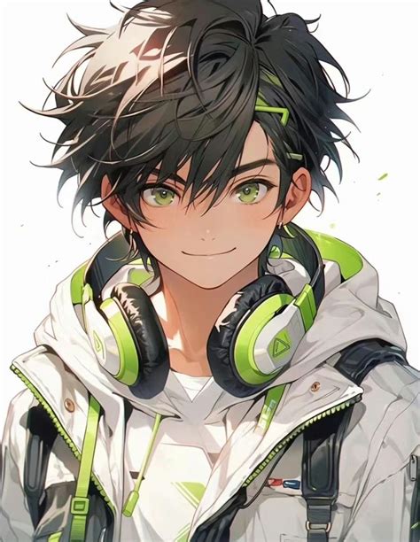 Anime Boy With Hoodie And Headphones