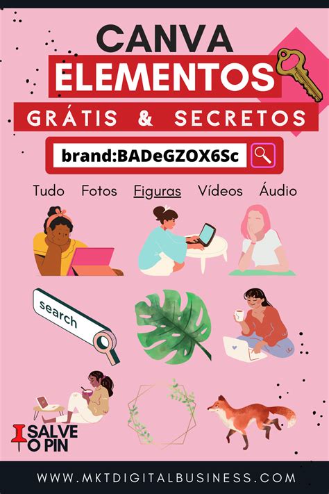 Elementos Gratuitos Secretos No Canva Renata Ferreira Marketing Digital