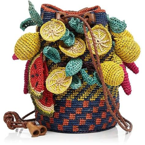 Jamin Puech Exotic Fruits Straw Mini Bag 265 Liked On Polyvore