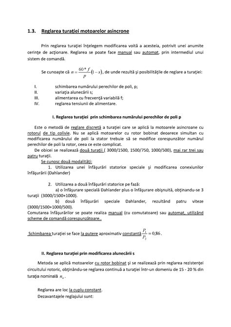 Materiale Electronica Reglarea Tura Iei Motoarelor Asincrone Prin