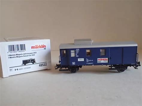 MÄRKLIN GÜTERZUG GEPÄCKWAGEN Magazin Jahreswagen 2022 H0 Pwgs 041 blau