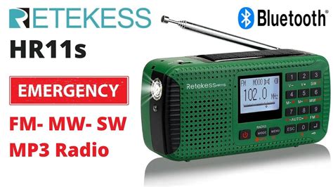 Retekess HR11S Emergency AM FM SW Radio Review Sound Samples