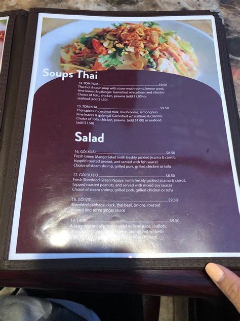 Menu At The Best Pho And Thai Restaurant Renton