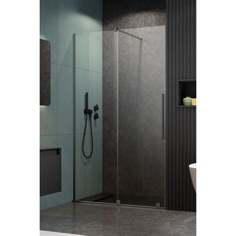 Porte De Douche Inox Bross Coulissante Furo Gunmetal Brushed Dwj