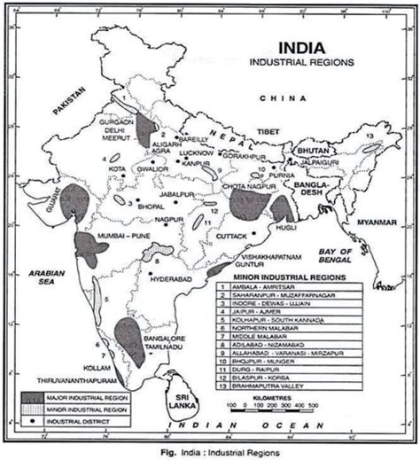 Industrial Regions India And The World Raus Ias