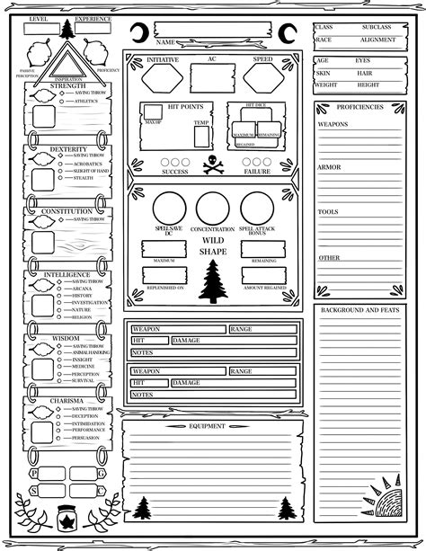 Dnd Character Sheet Printable | Images and Photos finder