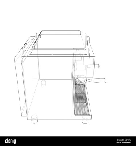 Outline coffee machine. Vector Stock Vector Image & Art - Alamy