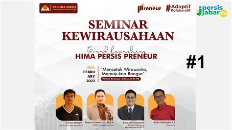 PP HIMA PERSIS SEMINAR KEWIRAUSAHAAN 1 YouTube