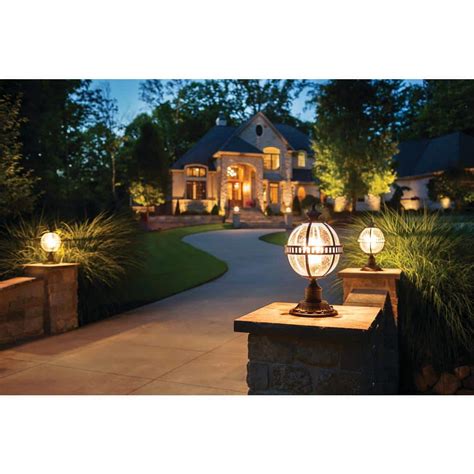 Kichler Halleron Hardwired 3 Light Londonderry 4x4 Outdoor Deck Lamp