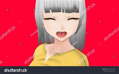 Anime Girl Cartoon Character Japanese Girl 库存插图 1663027636 Shutterstock