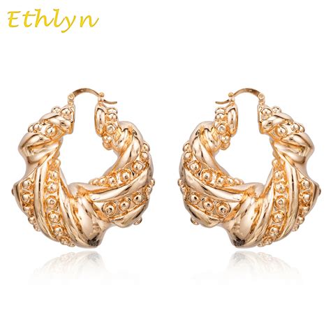 Ethlyn Wholesale New Arrive Big Hoop Nigerian Women S Wedding Earrings