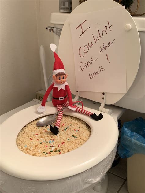 Elf On The Shelf Toilet Prank