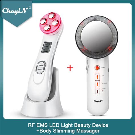 Ckeyin Rf Ems Led Light Facial Massage Machine Wrinkles Removal