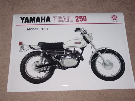 1968 Yamaha Dt1 250 Vintage Motorcycle Ad Poster Print 36x54 Big 9 Mil