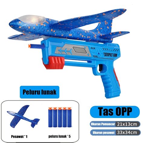 Mainan Pistol Tembak Terbang Glider Mainan Anak Pesawat Terbang