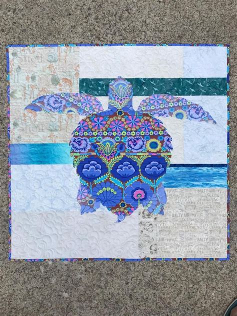 Meet Sandy The Sea Turtle Quilt Turtle Quilt Sea Turtle Quilts