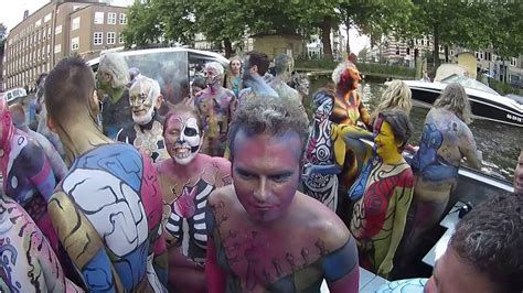 Bodypaint Day Amsterdam Canal Tour Part Youtube