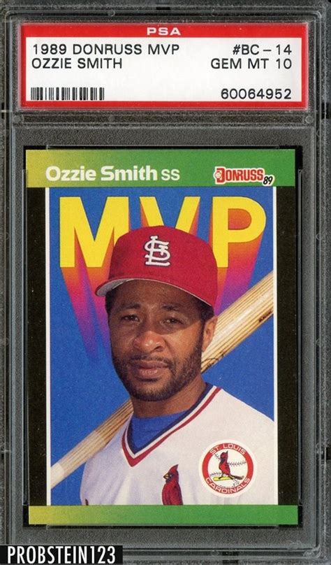 Auction Prices Realized Baseball Cards Donruss Mvp Ozzie Smith