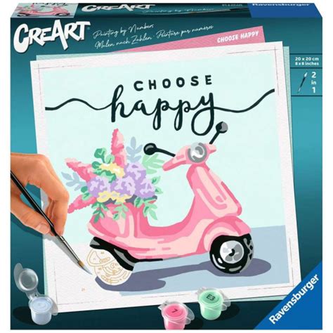 Ravensburger CreArt Malen Nach Zahlen Choose Happy