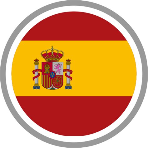 Spain Country Flag Round icon SVG Vector & PNG Free Download | UXWing