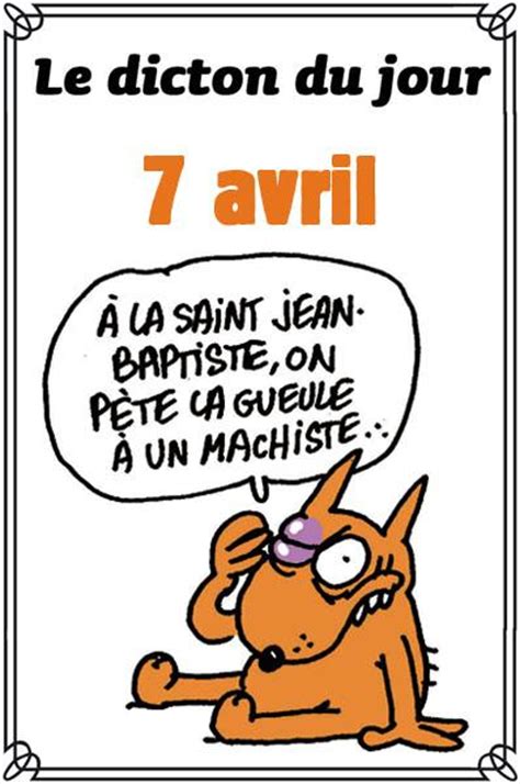 Dicton Du Jour 7 Avril Paperblog