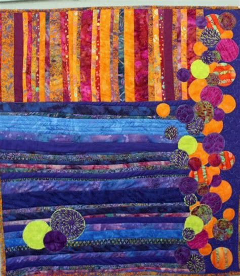 Modern Fiber Art Quilt For Sale An Abstract Geometric Wall Etsy