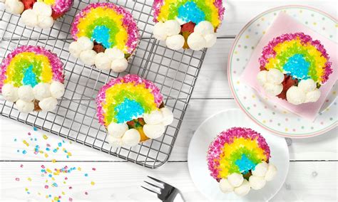 Regenbogen Cupcakes Rezept Dr Oetker