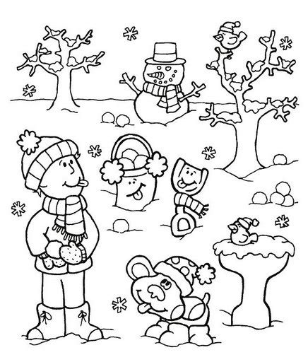 Desenho Sobre O Inverno - Baú da Web: Inverno desenhos para colorir