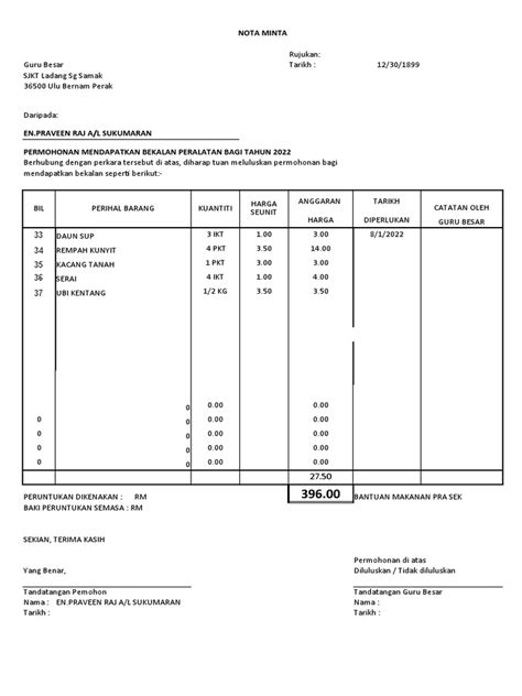 Prasekolah Format 1 | PDF