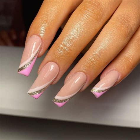 40 Nude Nail Designs For Any Occasion White Swirl Nude Nails