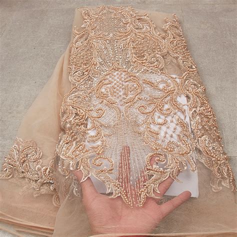 African Lace Fabric 2021 High Quality Embroidery Gold Dress AliExpress