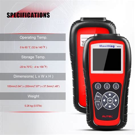 Autel Maxidiag Md Full System Obd Scanner Car Diagnostic Tool Code