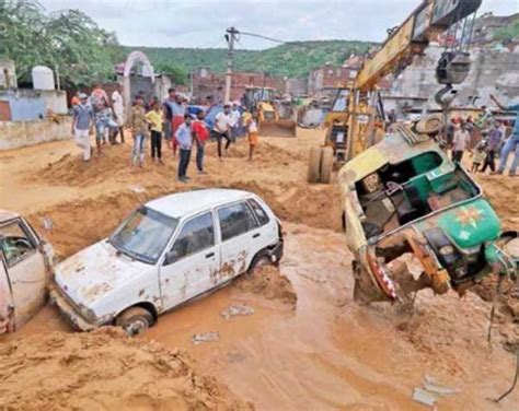 Terrifying Footage Shows Dozens Of Vehicles Buried In Mud In India