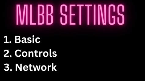 Best MLBB Settings Guide 2023 Best Settings, Best Mobile, Mobile Legends, Beginners Guide, The ...