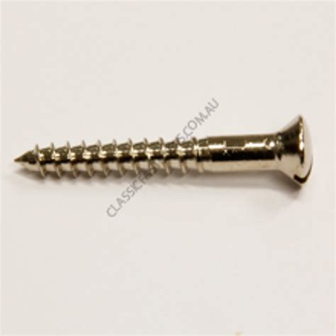 Wood Screw Raised Nickel 8g X 1 14 Classic Fasteners