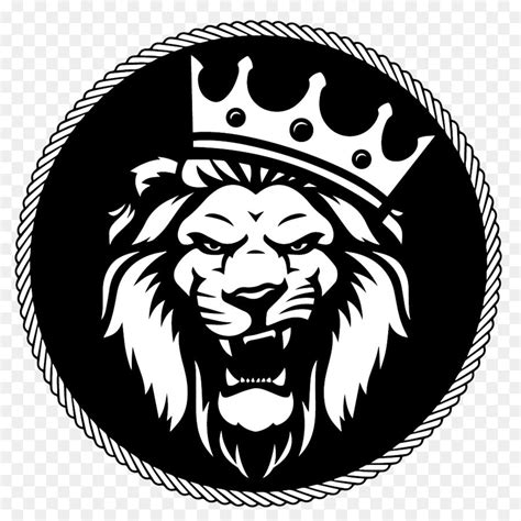 lion logo black  white duncankruwsherman