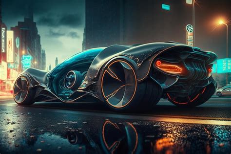 Premium Ai Image A Futuristic Car With The Word Mercedes On The Side