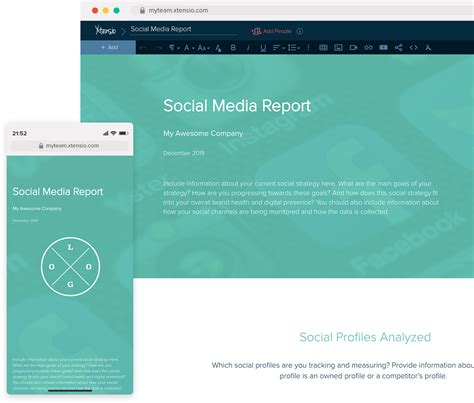 How To Create A Social Media Report Template And Examples