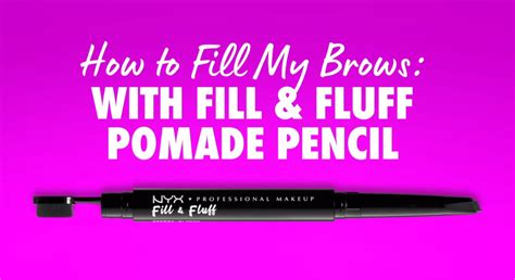 Nyx Professional Makeup Fill And Fluff Eyebrow Pencil Pomade Taupe