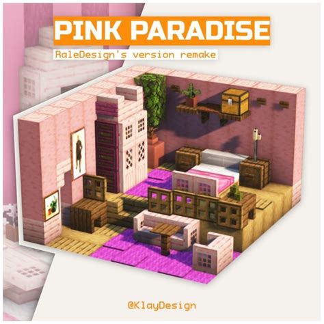 Pink Paradise Bedroom REMAKE Minecraft Heres The Remake Of The