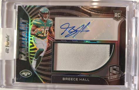 Breece Hall Spectra Rad Bha Radiant Rookie Patch Signatures