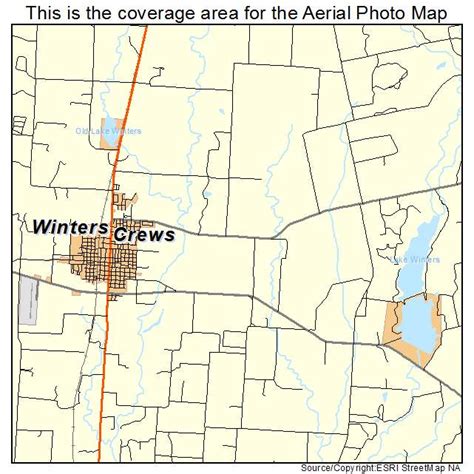 Aerial Photography Map of Winters, TX Texas