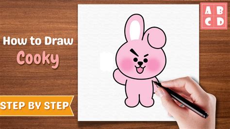 How To Draw BT21 Cooky Step By Step AnyBodyCanDraw With Sata YouTube