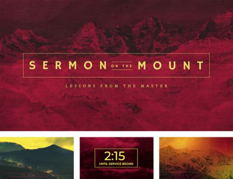 Sermon On The Mount - Collections | Church Visuals