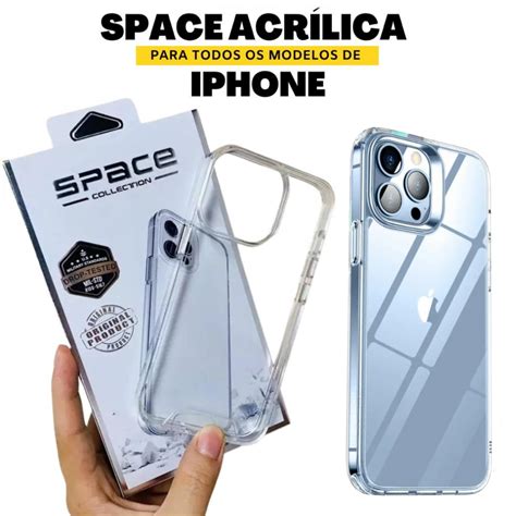 Capa Capinha Clear Case Space Para IPhone XR 11 12 12PROMAX 13 13PROMAX