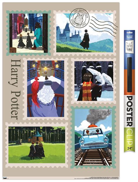 The Wizarding World Harry Potter Stamps Collage Wall Poster 22 375