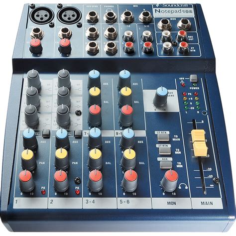 Soundcraft Notepad 102 Compact 6 Input Audio Mixer RW5797US B H