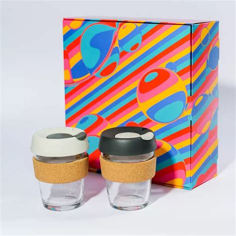 16oz Glass Reusable Coffee Cup With Cork Band Keepcup